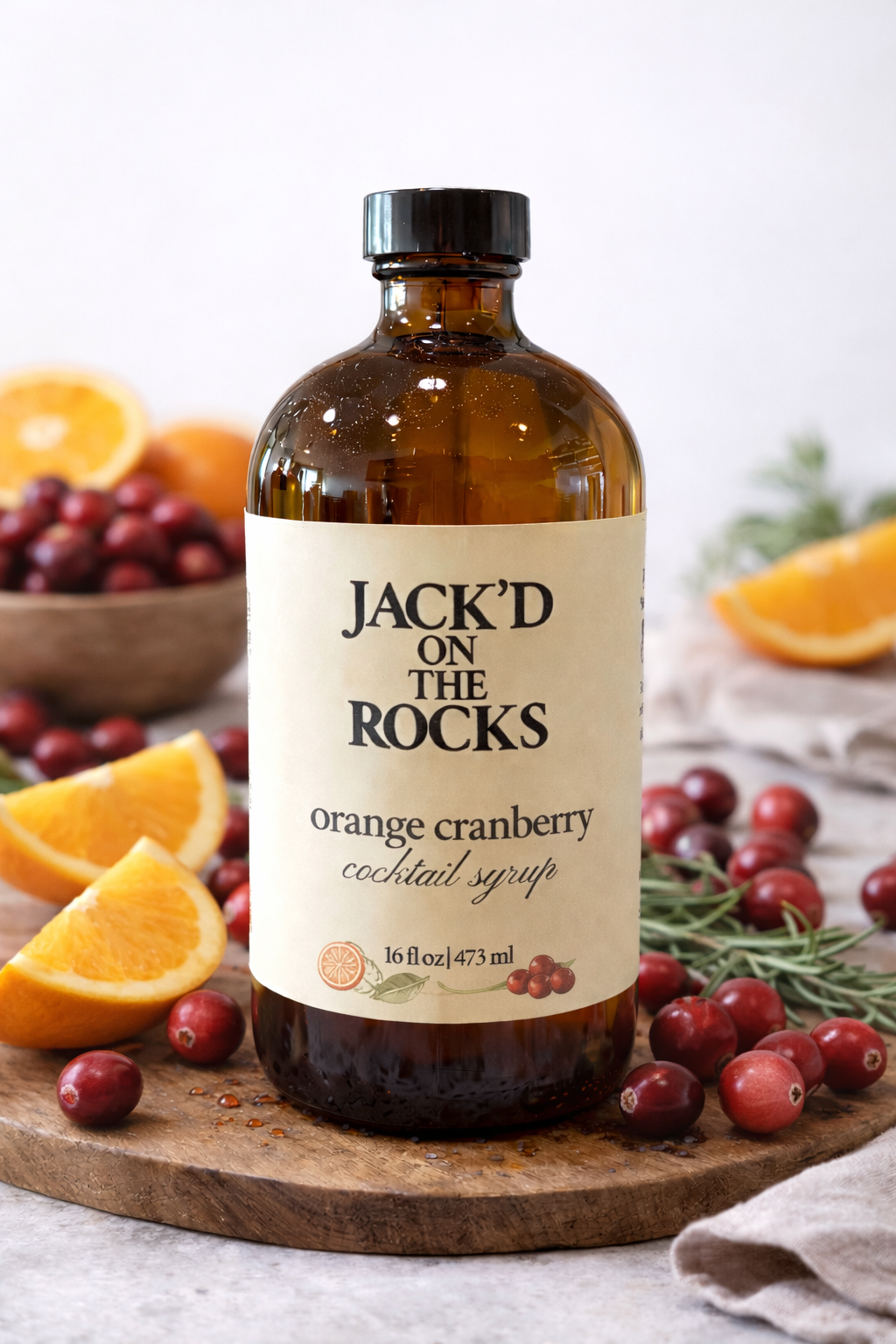 Orange Cranberry Cocktail Syrup